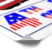 ERSTE AMERIKANISCHE FLAG POSTER (Ecke)