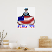 ERSTE AMERIKANISCHE FLAG POSTER (Küche)