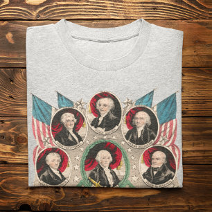 Erste amerikanische Präsidenten stellten 1844 Lith T-Shirt
