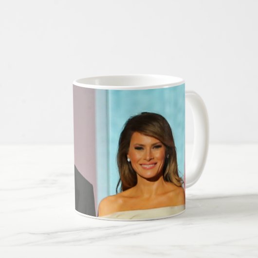 Erste Amtseinführung von Donald und Melania Trump Kaffeetasse (VorderseiteRechts)