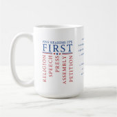 Erste Änderung der Redefreiheit 4. Juli Kaffeetasse (Links)
