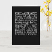 Erste Änderung der US-Verfassung - Redefreiheit Karte (Gelbe Blume)