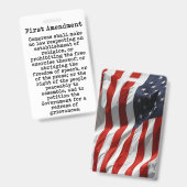 Erste Änderung der Verfassung der Vereinigten Staa Ausweis (Vorder- & Rückseite)