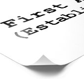 Erste Änderung der Verfassung der Vereinten Staate Fotodruck (Ecke)