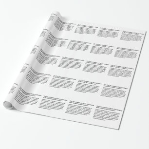 Erste Änderung der Verfassung Geschenkpapier