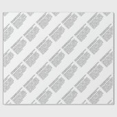 Erste Änderung der Verfassung Geschenkpapier (Flach)