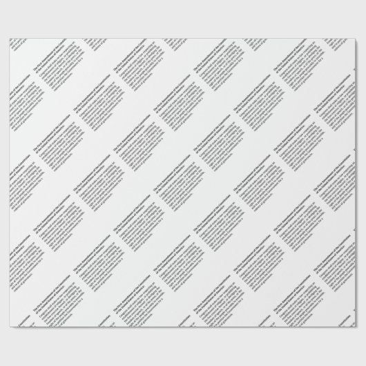 Erste Änderung der Verfassung Geschenkpapier (Flach)