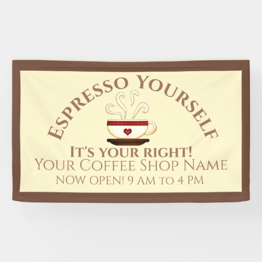 Erste Änderung: Espresso Banner (Horizontal)