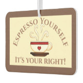 Erste Änderung: Espresso selbst Autolufterfrischer (Links)