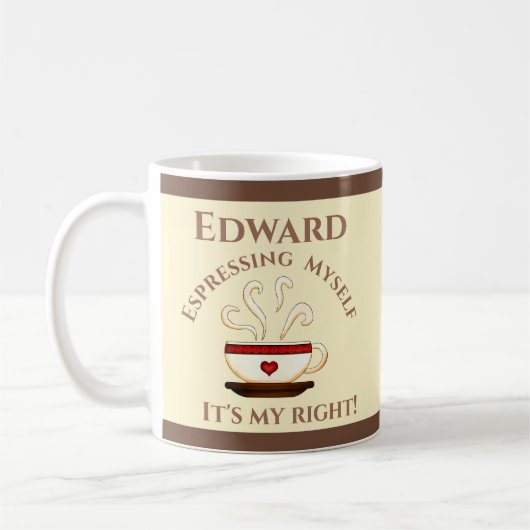 Erste Änderung: Espresso selbst Kaffeetasse (Links)