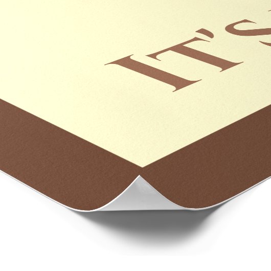 Erste Änderung: Espresso selbst Poster (Ecke)