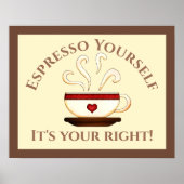 Erste Änderung: Espresso selbst Poster (Vorne)