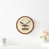 Erste Änderung: Espresso selbst Runde Wanduhr (Zuhause)