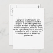 Erste Änderung Postkarte (Vorne/Hinten)