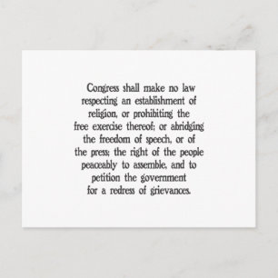 Erste Änderung Postkarte