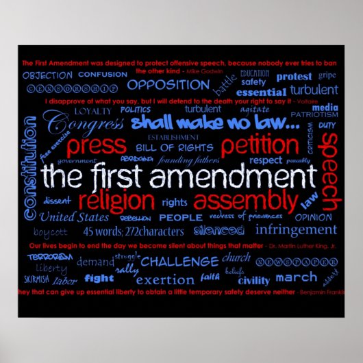 Erste Änderung "Wordle Poster" Poster (Vorne)