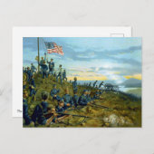 Erste Anhebung der amerikanischen Flagge in Kuba Postkarte (Vorne/Hinten)