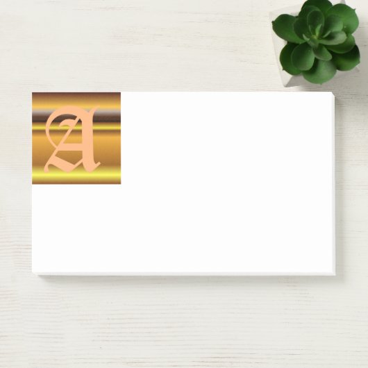 Erste Anleitung einer Monogramm-Post-It-Notes Post-it Klebezettel (Büro)