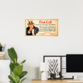 Erste Anrufe! Sie in der Marine in dieser Minute! Poster (Heimbüro)