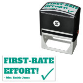 "ERSTE ANSTRENGUNG!" + Name des Tutor-Mitarbeiters Permastempel (Beispiel)