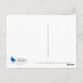 Erste Anzeichen der Quellhellebohrungen Aquarell Postkarte (Rückseite)