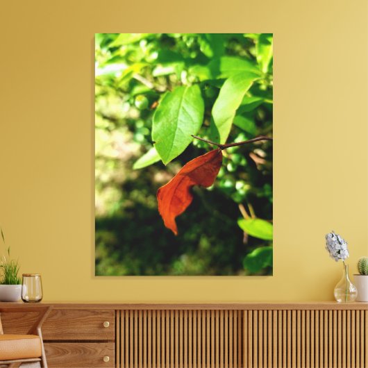 Erste Anzeichen von Fall Canvas Print Leinwanddruck (Insitu (Wohnzimmer))