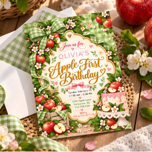 Erste Apple-Geburtstagseinladung Einladung