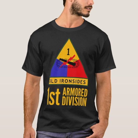 ERSTE ARMORED-ABTEILUNG ARMY US USA MILITARY T - S T-Shirt (Vorderseite)