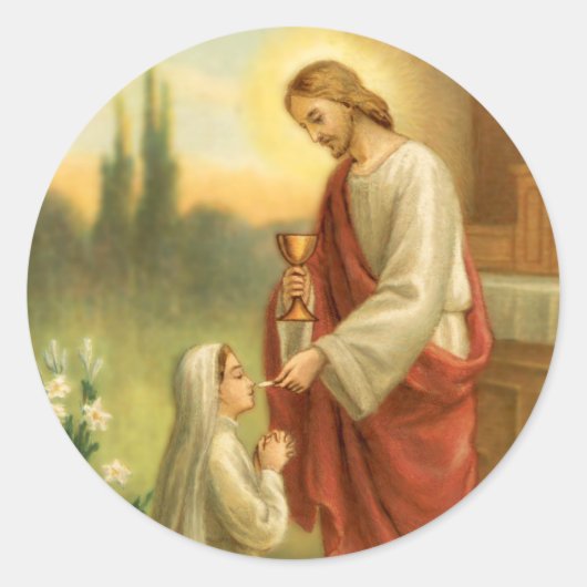 Erste Aufkleber für die Kommunion: Eucharist in al (Vorderseite)