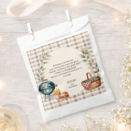 Erste Baby-Q Geschenktüte Rustikale BBQ 1. Geburts Geschenktütchen