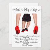 Erste Baby-Schritte Ankündigung (Vorne/Hinten)