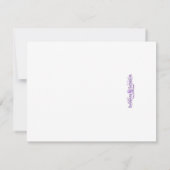 Erste Babydusche - gelb Einladung (Rückseite)