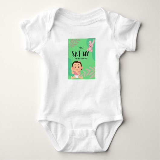 Erste Babyschritte Baby Strampler (Vorderseite)