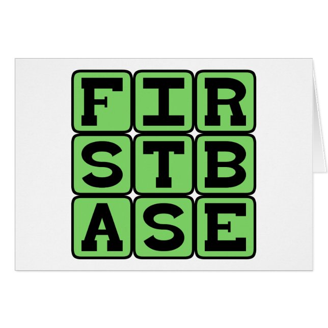 Erste Base, Baseball-Position (Vorderseite (Horizontal))