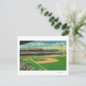 Erste Base Bleachers View of Crosley Field Postkarte (Stehend Vorderseite)