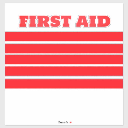 ERSTE BEIHILFE AUFKLEBER (Blatt)