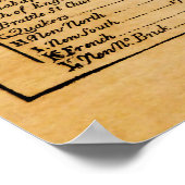 Erste bekannte Karte von Boston 1722 Poster (Ecke)