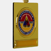Erste bewaffnete Division Afghanistan Veteran Banner-Ornament Gold (Rechts)