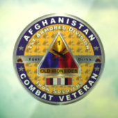 Erste bewaffnete Division Afghanistan Veteran Fensteraufkleber (Blatt 3)