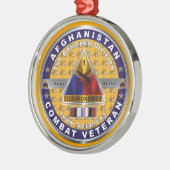 Erste bewaffnete Division Afghanistan Veteran Ornament Aus Metall (Links)