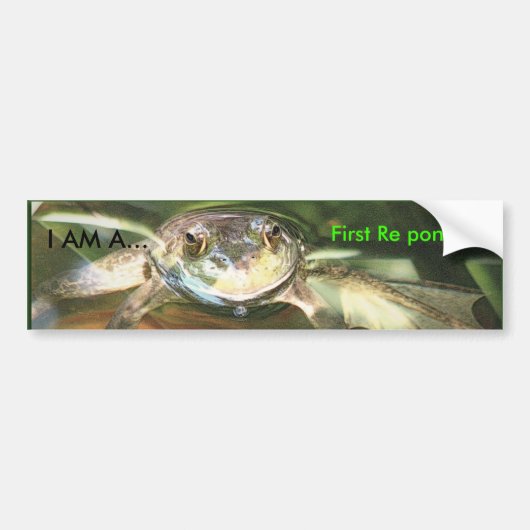 Erste bezüglich erwägen., ICH SIND A… Autoaufkleber (Vorne)