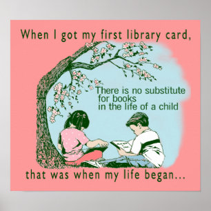 Erste Bibliothek Poster