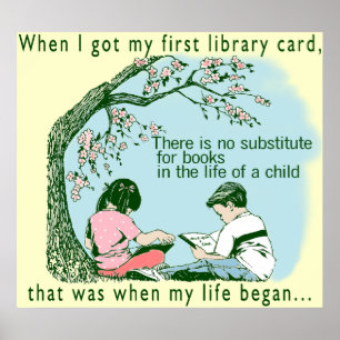 Erste Bibliothek Poster