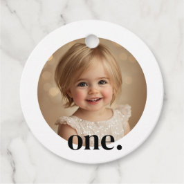 Erste Bidday Foto Gevor Tag in Schwarz/Weiß Geschenkanhänger