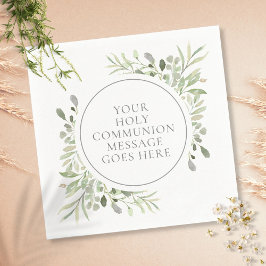Erste Blätter für die heilige Kommunion Serviette