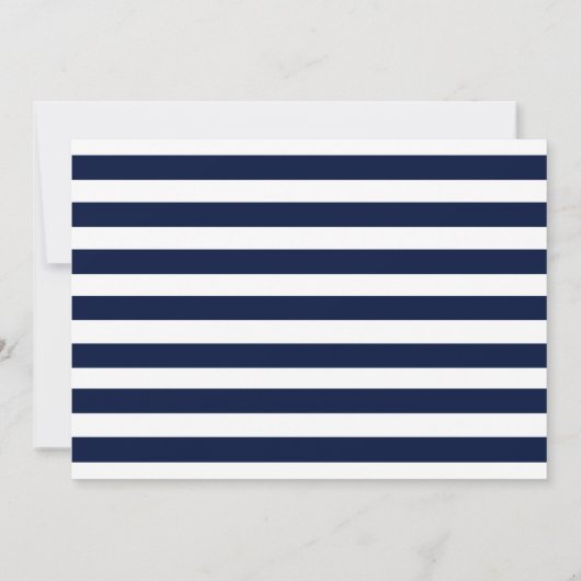 Erste Blaue Silberstreifen der Kommunion Navy Einladung (Rückseite)