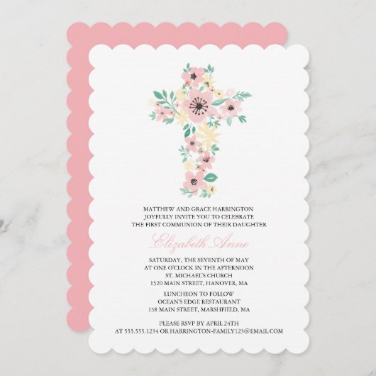 Erste Blume der heiligen Kommune Einladung (Vorne/Hinten)