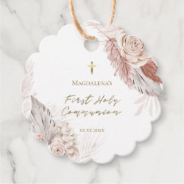 Erste Blume der Heiligen Kommunion bevorzugen Tags Geschenkanhänger