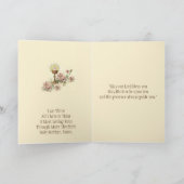 Erste Blume der Heiligen Kommunion Chalice Karte (Innenseite)