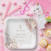 Erste Blume der Heiligen Kommunion Pappteller (Party)